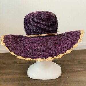 Natural fiber hat